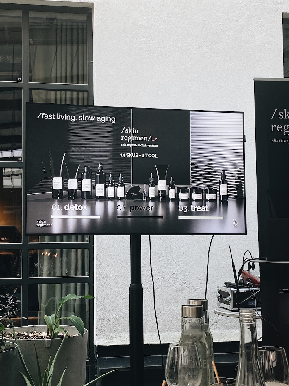 /skin regimen/ relaunch event